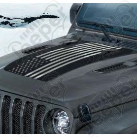 Autocollant Drapeau USA pour capot moteur (Mopar) - Jeep Wrangler JL - 82215936