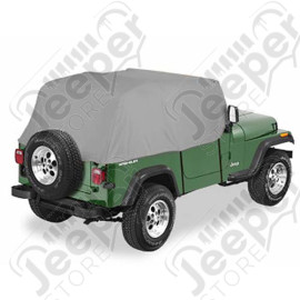 Housse de stockage "Trail Cover", Couleur: Charcoal (gris), Jeep Wrangler YJ (arceaux en arrondi à l'arrière) housse de stockage, imperméable. 