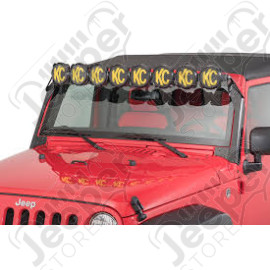 Rampe de 8 phares LED de 50" complète KC pour Jeep Wrangler JK