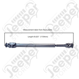 Arbre arrière à double croisillon (pour 4" à 6") Jeep Wrangler JK Unlimited (4 portes) - 0702.28AR / 936115