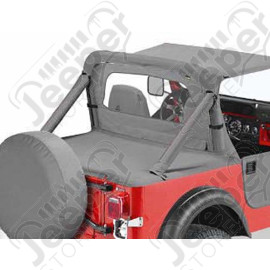 Couverture de plateau de chargement "Duster" couleur Charcoal (gris) - Jeep Wrangler YJ - 90002-09