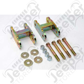Kit de 2 jumelles rallongées renforcées pour l'essieu avant +31mm pour Jeep Wrangler YJ