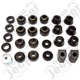 Silentblocs, version renforcée en polyuréthane, YJ Silentblocs de caisse pour Jeep Wrangler YJ (version et hauteur d'origine)