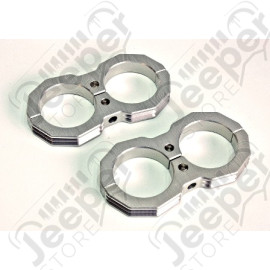 Support Aluminium pour Amortisseur avec réservoir. taille: 2"/1.9"