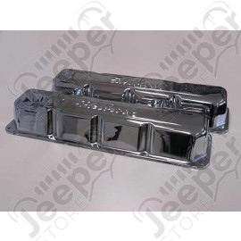 Cache culbuteurs chromé EDELBROCK, pour V8 AMC (la paire)