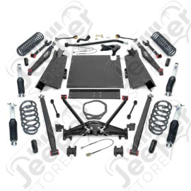 kit rehausse long arm ProComp +4" (+10.16cm) Jeep Wrangler TJ 