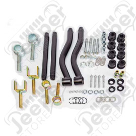Kit 4 tirants de pont supérieur réglable sur rotules et renforcé, Wrangler JK