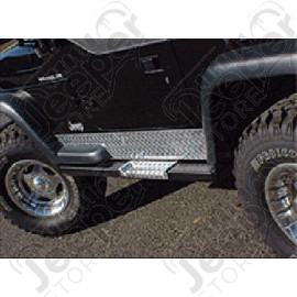 Kit de marchepied aluminium, (Heavy Duty), YJ, 