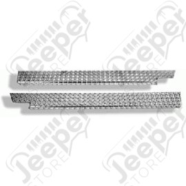 Kit de protections de bas de caisse en forme de L aluminium, YJ,