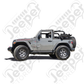 Bâche électrique Squareback by MyTop - Couleur : Black (Noir) - Jeep Wrangler JL (2 portes) - 9440017 / 94400-17