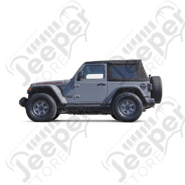 Bâche électrique Squareback by MyTop - Couleur : Black (Noir) - Jeep Wrangler JL (2 portes) - 9440017 / 94400-17