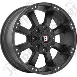 Jante aluminium Ballistic 845 Noir 9x17 / 5x127 / ET: -12 / CB: 71.6 - 845790550-12 - Jante Alu 17 pouces