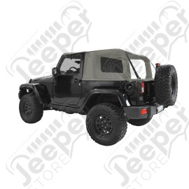 Bâche complète Cargo Top U2, couleur: Khaki (Green Military) pour Jeep Wrangler JK (2 portes)