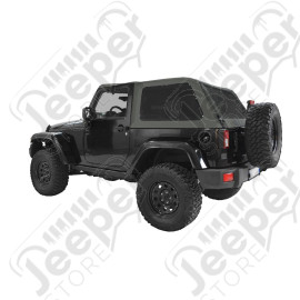 Bâche complète Suntop Fastback Top U2, couleur: Khaki (Green Military) pour Jeep Wrangler JK (2 portes)