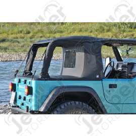 Bâche Suntop Cargo Top U2, couleur: noir (Black Diamond) pour Jeep Wrangler TJ