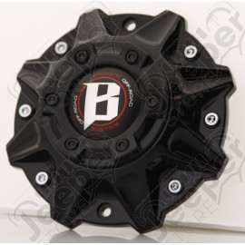 Cache moyeu noir mat pour jante Ballistic 956