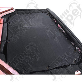 Bikini Eclipse Sun - Couleur : Noir typé Mesh - Jeep Wrangler JK (2 ou 4 portes) - Couvre uniquement les 2 places avant
