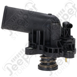 Boitier de thermostat avec thermostat pour 3.6L V6 essence Jeep Wrangler JL, Gladiator JT, Grand Cherokee WK2 - 1105.27 / 1107.27 / 4893926AF / 4893926 / SK121424 / 1009194 / 86269 / 9023113