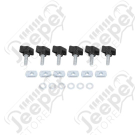 Kit boulons fixation hard top (démontage rapide) Jeep Wrangler JK Boulon : diametre 8mm - longueur : 25mm