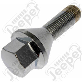 Boulon de roue (goujon) chromé Jeep avec filetage en 12x1,25 - Jeep Compass MP et Cherokee KL - 6511051AA / 6509933AA