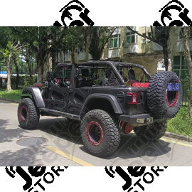 Kit de 4 demi portes en aluminium avec rétroviseurs - Jeep Wrangler JL Unlimited - EXT-90189 / JP-TD104-4D