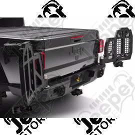 Pare chocs arrière en acier avec porte roue de secours et accessoires en supplément possible de la marque RealTruck pour Jeep Gladiator JT - 11540.38 - 1154038 / 11540-38 / OM11540.38