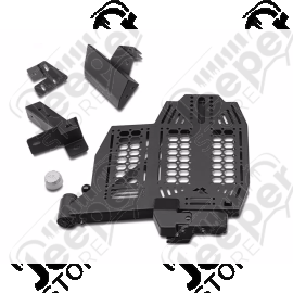 Porte gauche pour pare chocs arrière "Wingmate" Rugged Ridge by RealTruck pour Jeep Gladiator JT - 11540.41 / 11540-41 / 1154041