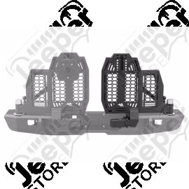 Porte droite pour pare chocs arrière "Wingmate" Rugged Ridge by RealTruck pour Jeep Gladiator JT - 11540.44 / 11540-44 / 1154044