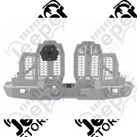Support de roue pour orte gauche sur pare chocs arrière "Wingmate" Rugged Ridge by RealTruck pour Jeep Gladiator JT - 11540.46 / 11540-46 / 1154046
