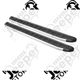 Kit marches pieds tubulaire en aluminium et plastique pour Jeep Cherokee Liberty KK