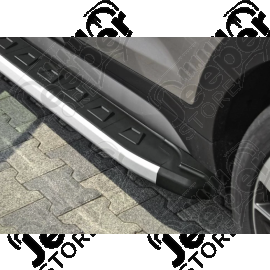 Kit marches pieds tubulaire en aluminium et plastique pour Jeep Cherokee Liberty KK