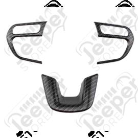 Enjoliveur de branches de volant couleur imitation carbon pour Jeep Renegade BU, BV