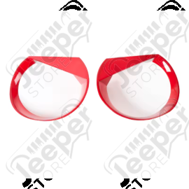 Kit 2 inserts de phares avant Angry Birds couleur rouge pour Jeep Renegade BU