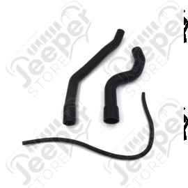 Kit de 3 durites silicone de refroidissement inférieur, supérieur et chauffage pour 2.5L TD (moteur VM) Jeep Cherokee XJ - 1102.53K / 52028308 + 52079690 + 52028407