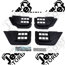 Kit de 4 rangements en plastique pour panneaux de portes Jeep Wrangler JK Unlimited - RT27071 / 1571.25