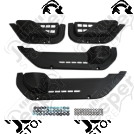Kit de 4 rangements en plastique pour panneaux de portes Jeep Gladiator JT - RT27070 / 1571.35
