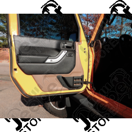 Kit de 4 rangements en plastique pour panneaux de portes Jeep Wrangler JL Unlimited - RT27070 / 1571.30