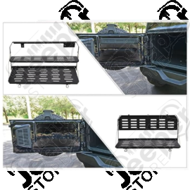 Kit 2 étagères pour ridelle de coffre pour Jeep Wrangler JL (2 ou 4 portes) - SUTM04 / ‎ST-T1726-3