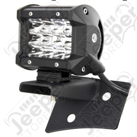 Kit Fixations lampes portées sur bas de baie de pare brise Jeep Wrangler JK 
