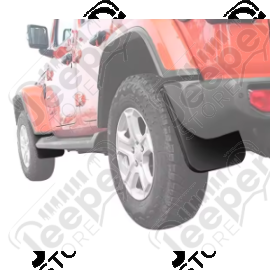 Kit de 4 bavettes plastique avant et arrière pour Jeep Wrangler JL