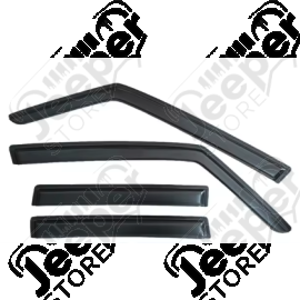 Kit de 4 déflecteurs de vitres (couleur noir) pour Jeep Renegade BU, BV