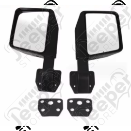 Kit de 2 rétroviseurs noir pour Jeep Wrangler JK, JL, Gladiator JT