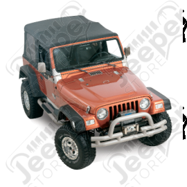 Kit de 4 élargisseurs d'ailes large +17cm en plastique pour Jeep Wrangler TJ - 55254918K7 / CR-55254918K7 / 1406.24