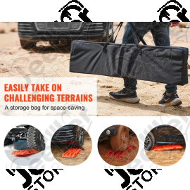 Kit de 2 plaques de désensablage (couleur orange) longueur: 1,04m pour 4x4 Jeep