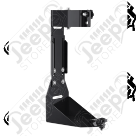Fixation de cric sur charnières de coffre pour cric type Hi-Lift FLJ Offroad "IronJack" pour Jeep Wrangler YJ, TJ, JK, JL