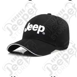 Casquette Jeep réglable, couleur noir avec écrit Jeep 