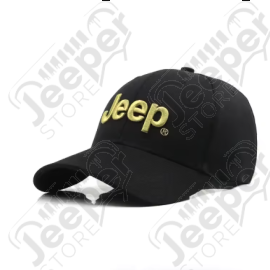 Casquette Jeep noir avec écrit Jeep en vert (taille réglable)