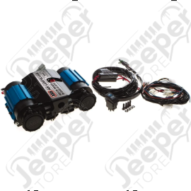 Compresseur double pour Blocage ARB Air Locker Avant et Arrière avec réserve d'air de 4litres et malette, pour pons AMC 20, Dana 30, Dana 35, Dana 44.