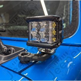 Kit de 2 fixations de phare sur bas de baie de pare brise Jeep Wrangler JL