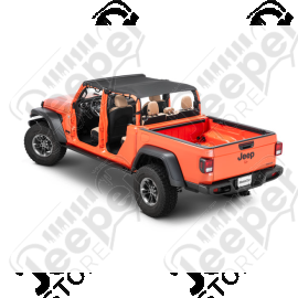 Bikini Savannah Couleur Noir - Jeep Gladiator JT - 13594.36
